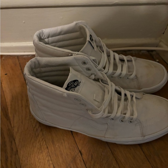 Used Vans Sk8 Hi White Sz 12M - Picture 1 of 6